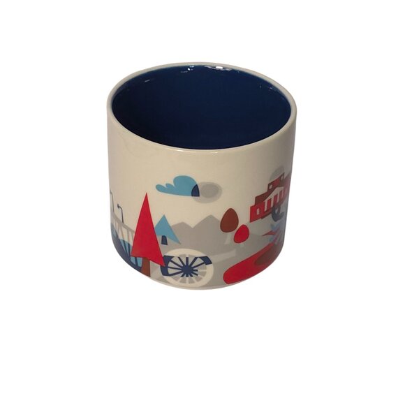 Starbucks Virginia "You Are Here" Collection Coffee Mug 14oz Ceramic Blue Interi - Picture 2 of 4